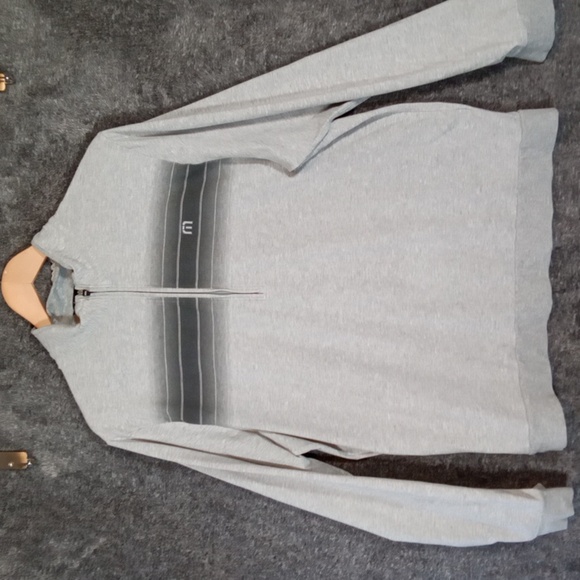 Travis Mathew Tequila Sunrise Mens Golf Jacket 2021 1/2 Zip Gray Size Large - Picture 3 of 13